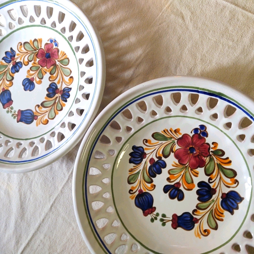 Art Plates Handmade Hungary Hand Painted Kitchen Display Functional Art
